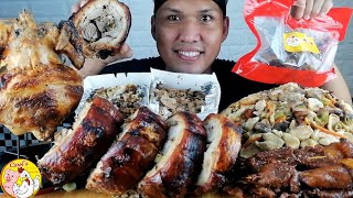 LECHON BELLY LECHON MANOK SISIG BBQ AT PANCIT SA BILAO BY CAROLS CHICKEN amp LECHON BELLY [upl. by Leupold]