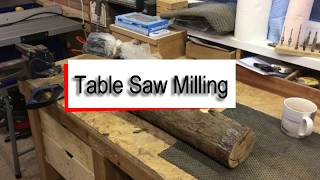 Mill Free Timber from Logs using your Table Saw [upl. by Fiedling88]