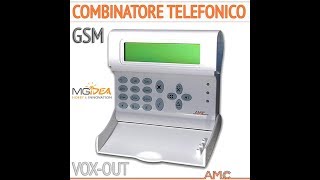 COMBINATORE TELEFONICO VOX OUT AMC  ACCENSIONE amp COLLEGAMENTI [upl. by Heilner]