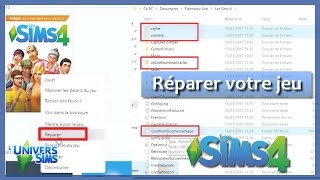 Tutoriel Sims 4  reparer son jeu [upl. by Jarvey396]