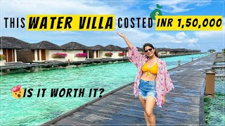 Maldives WaterVilla Tour WATCH THIS Before You Book India To Maldives TRAVEL GUIDE PART2🏖 [upl. by Radu]