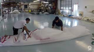 How to Fold Sails Asymmetrical Spinnaker Flake [upl. by Silin]