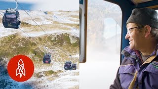 Exploring the Swiss Alps by Cable Car [upl. by Ocsecnarf]