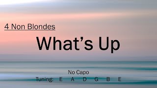 Whats Up  4 Non Blondes  Chords and Lyrics [upl. by Dickie]