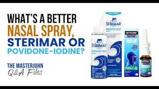 What’s a better nasal spray Sterimar or povidoneiodine [upl. by Eelrihs24]