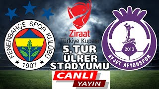 FENERBAHÇE AFYONSPOR MAÇI CANLI İZLE [upl. by Lletnohs285]