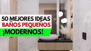 ✅ 50 Mejores IDEAS para BAÑOS PEQUEÑOS MODERNOS  Baños Pequeños Ideas Decoración [upl. by Chaddy]