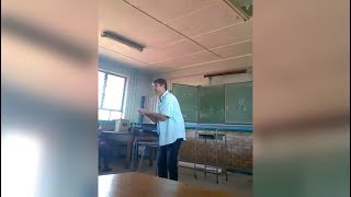 Scolding teacher in spotlight after classroom video goes viral [upl. by Zosema]