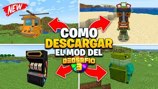 COMO DESCARGAR EL MOD DEL DEDSAFIO 3 EN MINECRAFT [upl. by Ahsirt]