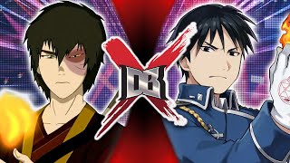 Zuko VS Roy Mustang Avatar VS Fullmetal Alchemist  DBX [upl. by Aydin]