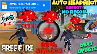 Free Fire Auto Headshot Config File🎯🌠 Macro Aimbot  No Recoil Regedit ‼️ Antiban VIP Script 👽 [upl. by Lorianne912]