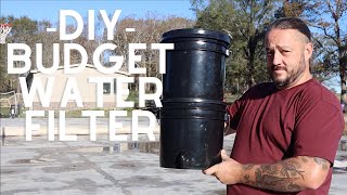 Budget Water Filter HowTo  Emergency Preparedness DIY [upl. by Nylyram]