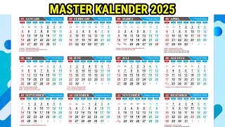 GRATIS DOWNLOAD MASTER KALENDER 2025 KALENDER JAWA HIJRIYAH DAN HARI PASARAN JAWA SKB 3 MENTRI [upl. by Ernie]