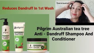 Pilgrim Australian Tea Tree anti dandruff shampoo conditioner and hair mask Review [upl. by Anafetse]