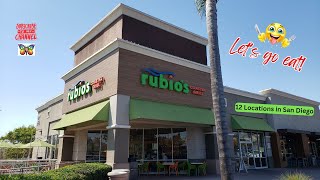 Let Go Eat Rubios Coastal Grill Fish Tacos San Diego CA [upl. by Kobi824]