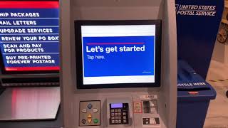 How To Use The USPS SelfService Kiosk Get a Receipt Prepaid Packages United States Postal Service [upl. by Seuqirdor816]