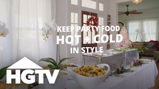 How to Keep Party Food at the Right Temperature  HGTV [upl. by Beitz]