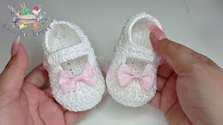 COMO HACER UN ZAPATITO A CROCHET DE UNA FORMA DIFERENTE PASO A PASO TEJIDO FÁCIL PARA PRINCIPIANTES [upl. by Alamak]