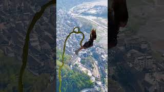 bungee jumping high altitude challenge bungee jumpingshortsvlog travel [upl. by Solrac]