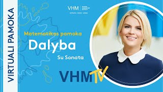 Virtuali matematikos pamoka  Dalyba kampu [upl. by Clothilde]