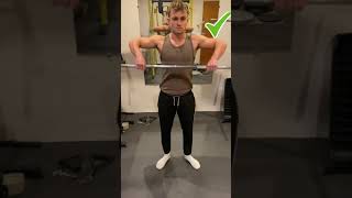 COMMENT FAIRE LE UPRIGHT ROW BARRE OPTIMALEMENT ET SANS SE FAIRE MAL EN MOINS DUNE MINUTE shorts [upl. by Bohlen]