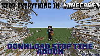 How to download STOP TIME addon mod in minecraft pebe  Hindi [upl. by Pitt827]