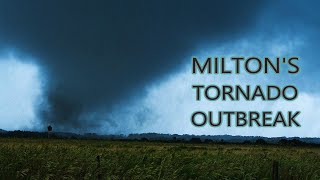 Floridas RecordBreaking Tornado Outbreak  Hours Before Hurricane Milton Arrived [upl. by Drandell]