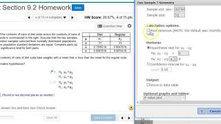 Performing hypothesis testing on two independent sample means of soda can fill volumes [upl. by Wieren]