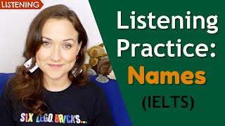 English Listening Practice IELTS  Call Center  Spelling Names [upl. by Sklar]