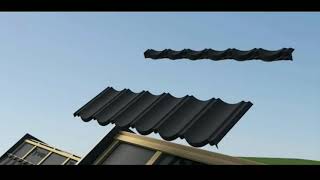 Stone Coated Metal Roofing Tile Installation Process [upl. by Acilegna]