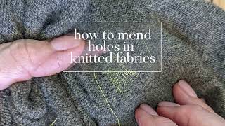 How to fix an unraveled knit with thread  QUICK amp EASY  For Beginners [upl. by Deery]