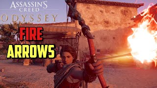 Assassins Creed Odyssey How to get Fire Arrows [upl. by Anwahsed460]