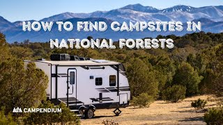 How To Find Campsites In National Forests [upl. by Welbie]