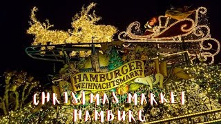 Hamburg Christmas Market Walking Tour 4K  Weihnachtsmarkt Hamburg  asadaslamDE [upl. by Ahsenhoj]