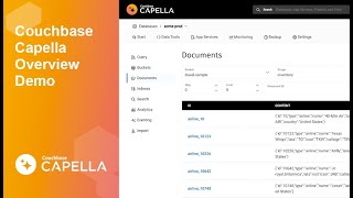 Couchbase Capella  Demo [upl. by Grimaud]