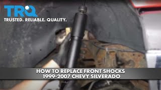 How to Replace Front Shocks 19992007 Chevy Silverado [upl. by Ycrad8]