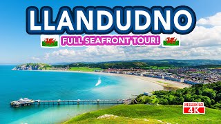 LLANDUDNO Wales UK  Seaside tour from Llandudno Promenade to Llandudno Pier [upl. by Dielle]