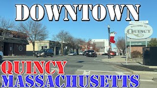 Quincy  Massachusetts  4K Downtown Drive [upl. by Carina638]