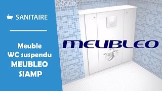 Meuble pour WC suspendu Meubleo Siamp [upl. by Aikcin]