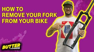 How to Remove a Bike Fork  Butter Suspension [upl. by Hahcim]