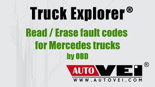 Fault codes DTC ReadErase by OBD Mercedes truck [upl. by Pittman]