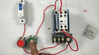 Dol starter control wiring  explain direct online starter  DOL स्टार्टर कंट्रोल वायरिंग कैसे करे [upl. by Erdne]