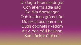 Den blomstertid nu kommer lyrics [upl. by Onibag814]