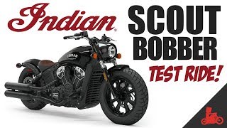 2019 Indian Scout Bobber Test Ride [upl. by Ogir]