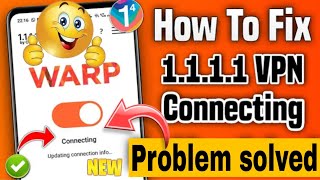 How to Fix 1111 vpn not connecting l fix warp vpn not connecting  1111 vpn connection problem 2024 [upl. by Dyke]