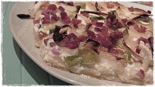 Herzhafter FLAMMKUCHEN mit Frühlingszwiebeln [upl. by Oal]