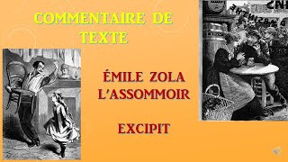 LITTERATURE  EMILE ZOLA LASSOMMOIR  EXCIPIT  COMMENTAIRE DE TEXTE [upl. by Artinad639]