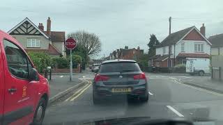 Chertsey Driving test centre Route [upl. by Aiduan]