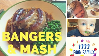 🏴󠁧󠁢󠁥󠁮󠁧󠁿 American Family Tries Bangers amp Mash  Food 1 of 1000 [upl. by Wendt]