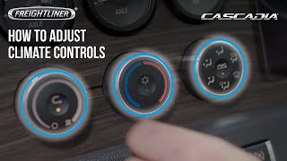 Freightliner Cascadia Instructional Video  Climate Control [upl. by Ttocserp395]